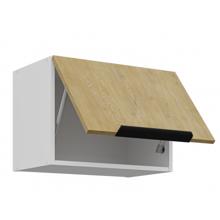 Szafka kuchenna okapowa 60 cm CREMA dąb cremona / biały mat 60 GU-36 1F